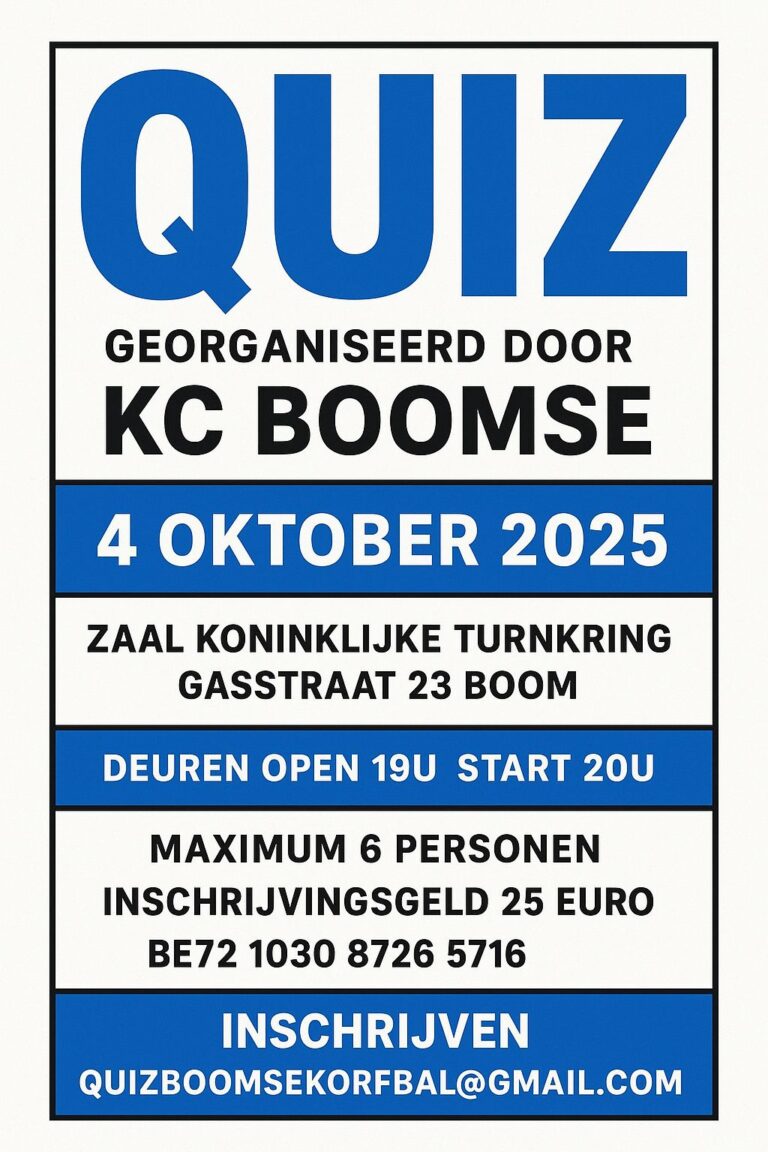 Quiz KC Boomse