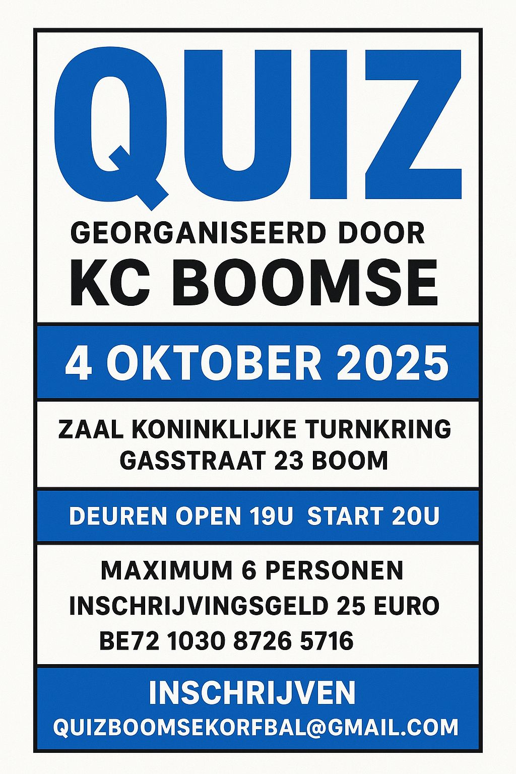 Quiz KC Boomse